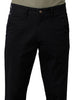 Black Solid Slim Fit Trouser - Double Two