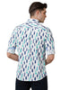 Load image into Gallery viewer, White Printed Slim Fit Shirt - Double Two