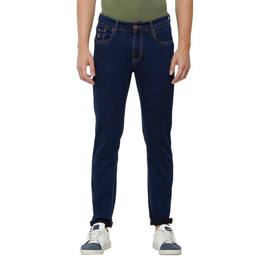 Blue Solid Jeans Slim Fit