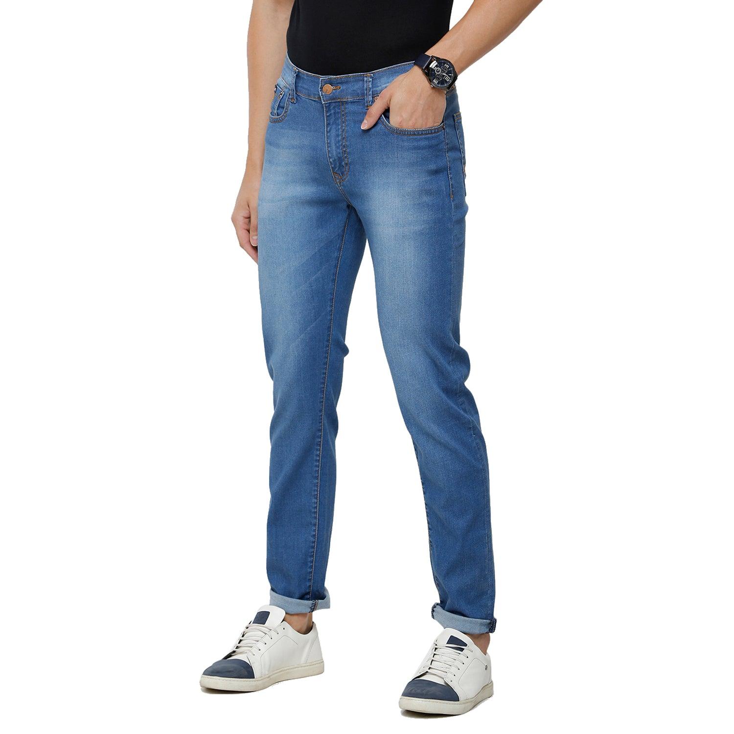 Double Two Slim Fit Men Blue Jean  232