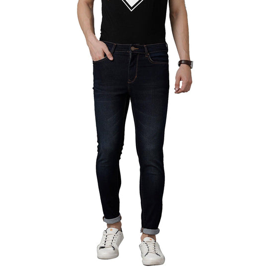 Blue Solid Jeans Slim Fit
