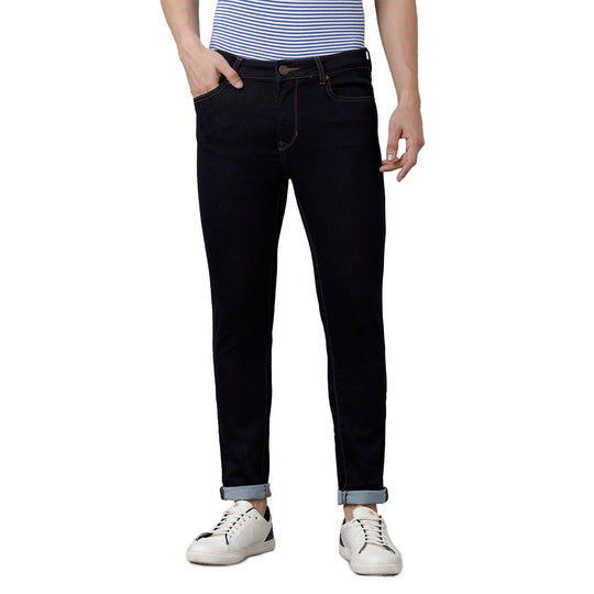 Blue Solid Jeans Lean Fit