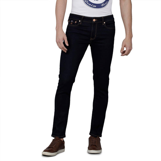 Indigo Solid Jeans Lean Fit