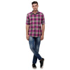 Load image into Gallery viewer, Double Two Men Slim Fit Checks Pointed Collar Casual shirt  193