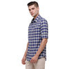 Double Two Men Slim Fit Checks Pointed Collar Casual shirt  192