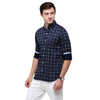 Load image into Gallery viewer, Double Two Men Slim Fit Checks Pointed Collar Casual shirt  186