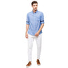 Double Two Men Slim Fit Solid Button down collar Casual shirt  175