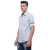 Double Two Men Slim Fit Solid Pointed Collar Casual shirt  170