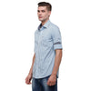 Double Two Men Slim Fit Checks Pointed Collar Casual shirt  169