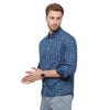 Double Two Men Slim Fit Printed Button down collar Casual shirt  157