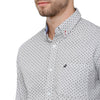 Double Two Men Slim Fit Printed Button down collar Casual shirt  153