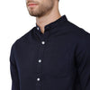 Load image into Gallery viewer, Double Two Men Slim Fit Solid Mandarin collar Casual shirt  146