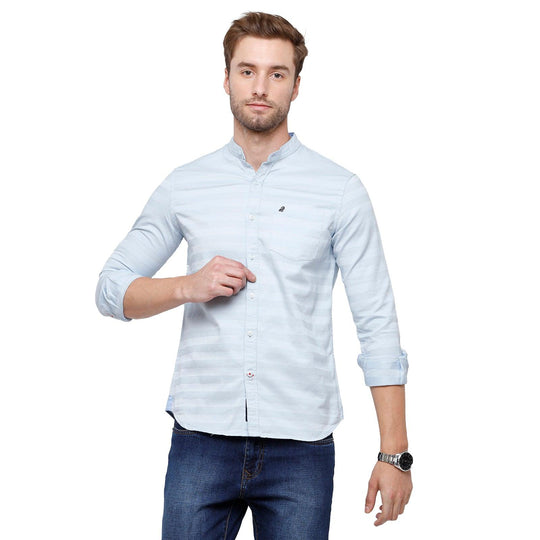 Blue Stripes Casual Shirt Slim Fit