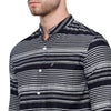 Load image into Gallery viewer, Double Two Men Slim Fit Stripes Mandarin collar Casual shirt  131