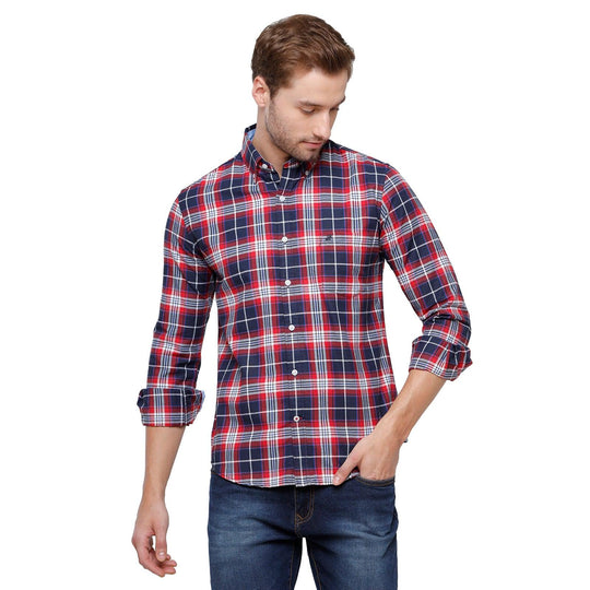 Multi Checks Casual Shirt Slim Fit