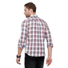 Double Two Men Slim Fit Checks Button down collar Casual shirt  107