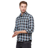 Double Two Men Slim Fit Checks Button down collar Casual shirt  102