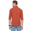 Double Two Men Slim Fit Stripes Pointed Collar Casual shirt  90