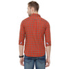 Double Two Men Slim Fit Checks Button down collar Casual shirt  89