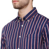 Load image into Gallery viewer, Double Two Men Slim Fit Stripes Button down collar Casual shirt  69