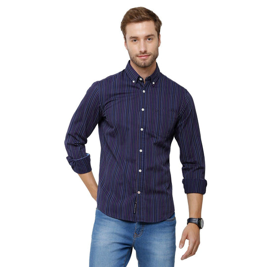 Multi Stripes Casual Shirt Slim Fit