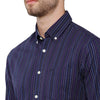 Load image into Gallery viewer, Double Two Men Slim Fit Stripes Button down collar Casual shirt  68