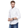 Double Two Men Slim Fit Printed Pointed Collar Casual shirt  61