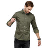 Double Two Men Slim Fit Printed Pointed Collar Casual shirt  59