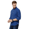 Double Two Men Slim Fit Solid Pointed Collar Casual shirt  55