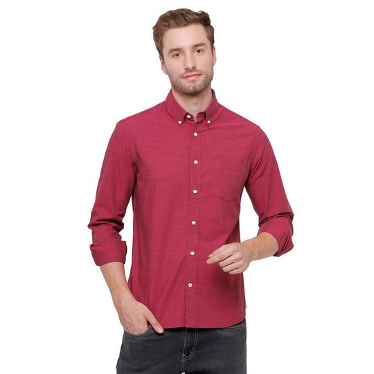Bargandi Solid Casual Shirt Slim Fit