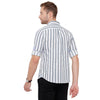 Double Two Men Slim Fit Stripes Button down collar Casual shirt  43
