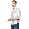 Load image into Gallery viewer, White Stripes Casual Shirt Slim Fit - Double Two