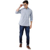 Double Two Men Slim Fit Stripes Button down collar Casual shirt  32