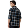 Double Two Men Slim Fit Checks Pointed Collar Casual Shirt  16
