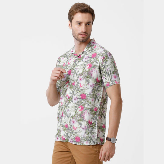 Multi Printed Casual Shirt Slim Fit