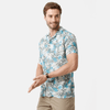 Load image into Gallery viewer, Double two Men Printed Multi Pointed Collar Half Sleeve 100% Cotton Slim Fit Casual shirt