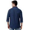 Double Two Men Slim Fit Solid Pointed Collar Denim Shirt  9