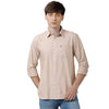 Load image into Gallery viewer, Double Two Men Slim Fit Solid Pointed Collar Casual Shirt