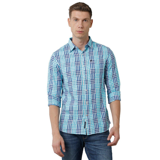 Multi Checks Casual Shirt Slim Fit