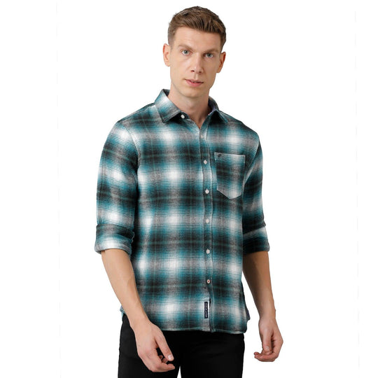 Multi Checks Casual Shirt Slim Fit
