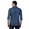Load image into Gallery viewer, Double Two Men Solid Indigo Button Down Slim Fit Denim Shirt