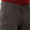 Double two Men Solid Brown Fashion Slim Fit Trouser