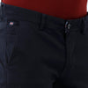 Load image into Gallery viewer, Double two Men Solid Navy Blue Fashion Slim Fit Trouser