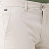 Double two Men Solid Cream Fashion Slim Fit Trouser