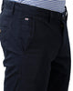 Slim Fit Men Navy Blue 100% Cotton Trouser