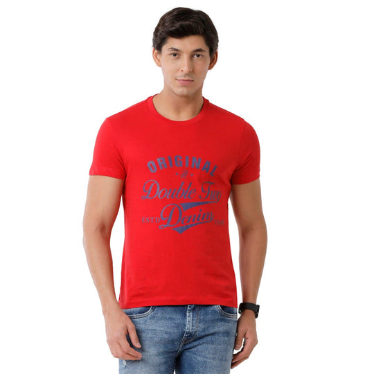 Red Printed T-Shirt Slim Fit