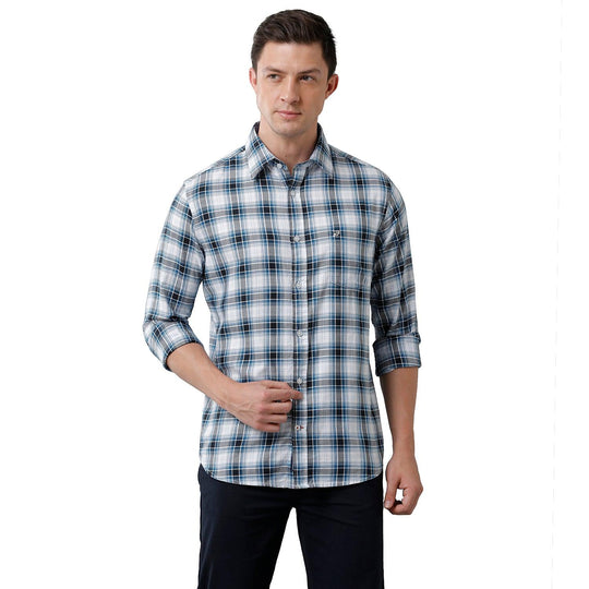 Multi Checks Casual Shirt Slim Fit
