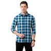 Load image into Gallery viewer, Men Slim Fit Checks Pointed Collar Casual Shirt