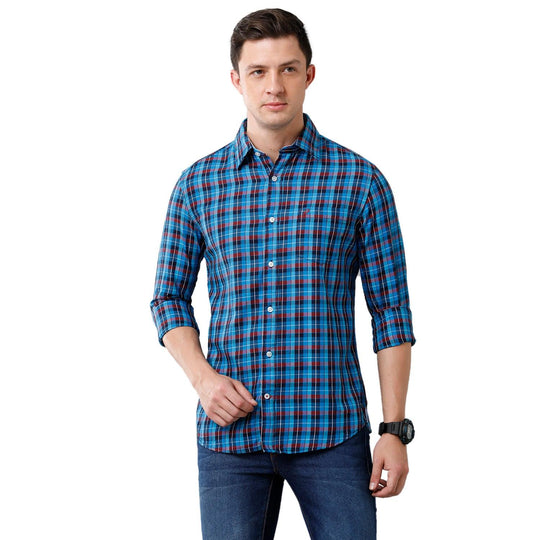 Multi Checks Casual Shirt Slim Fit
