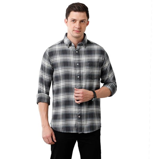 Multi Checks Casual Shirt Slim Fit